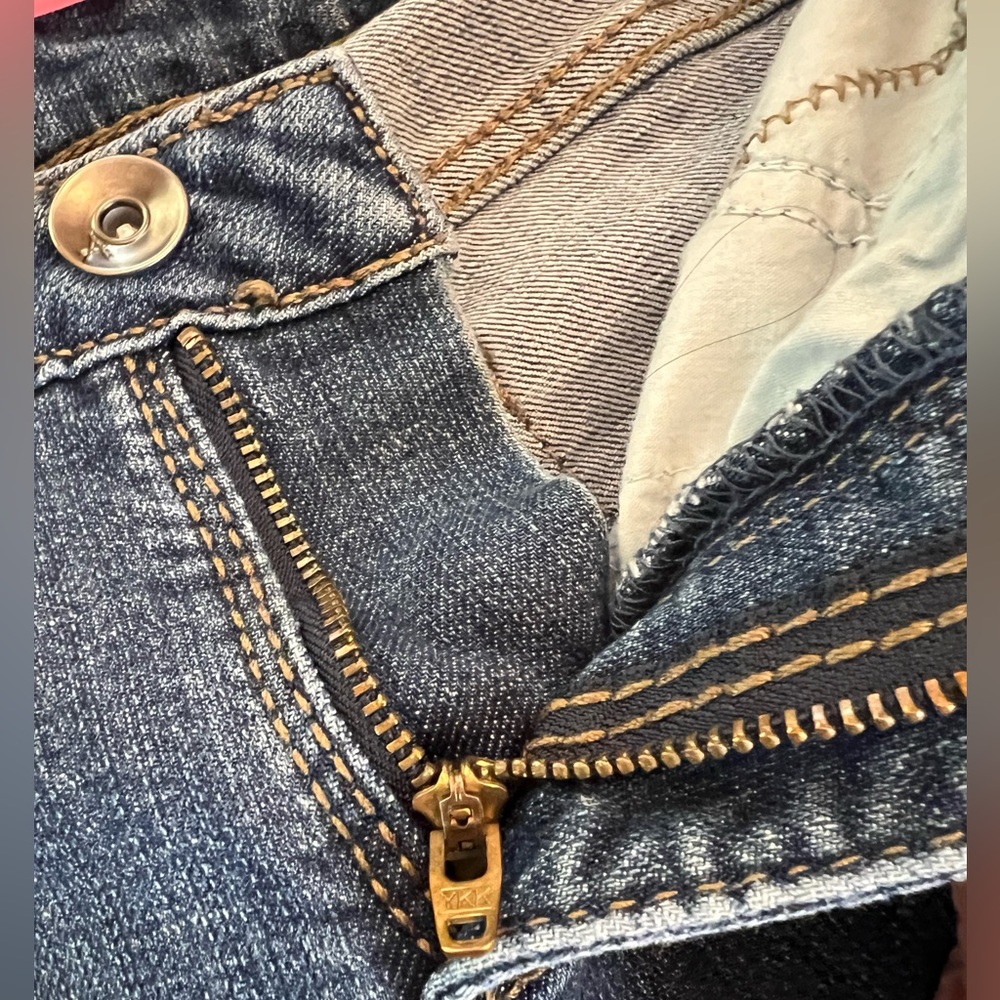 Aura jean denim shorts by women for wrangler Size X Small with spandex - Picture 6 of 12